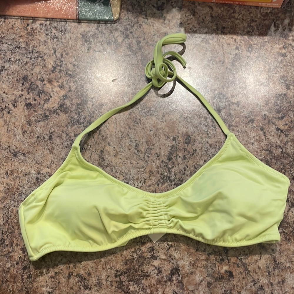 Victorias Secret Small Neon Green Swim Top